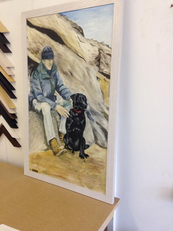 Lovely oil painting on board, reframed to give it a new lease of life! #pictureframer