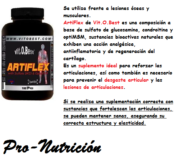 pronutrition73's tweet photo. Artiflex ideal para reforzar las articulaciones, así como  para prevenir el desgaste articular y  lesiones musculares http://t.co/5yBfD0CN9i