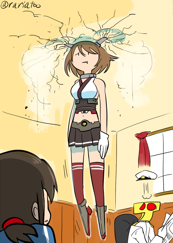 Twitter 上的 ラリアット Rariatoo 療養中 艦これ版深夜の真剣お絵描き60分一本勝負 はしゃぎすぎて天井に突き刺さった陸奥 Http T Co Zv655f3zm6 Twitter