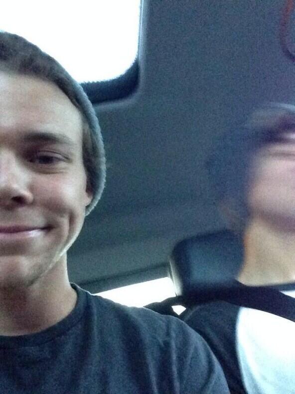 Calum doesn't like taking selfies with me.