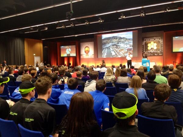 F1inSchoolsIRL's tweet photo. F1 expert @SteveNevey speaking at the #f1inschools final at the #techweekirl finale in Dub Castle! http://t.co/Lsrc6jJWSb