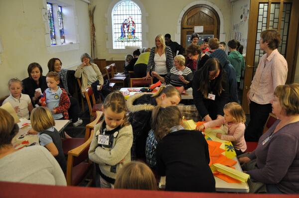 Amazing Messy Church in St Illtud's! The first one in St Illtud's - back in Salem on June 6th.