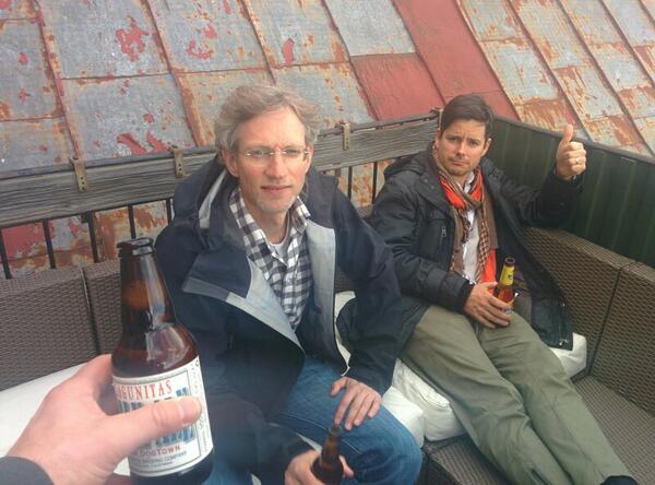 strawpay's tweet image. First After Work at the new office.