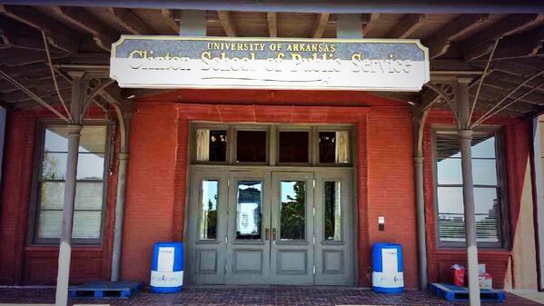 ClintonSchool's tweet photo. We're a drop-off location for the next 2 weeks for the @arfoodbank to help tornado victims http://t.co/GGvpqoJo6U http://t.co/yWKERuep5c