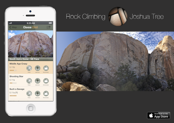 Where are you #rockclimbing this weekend? Come to #joshuatree &amp; #climb some DOMES! Get the app bit.ly/1aUPsuI
