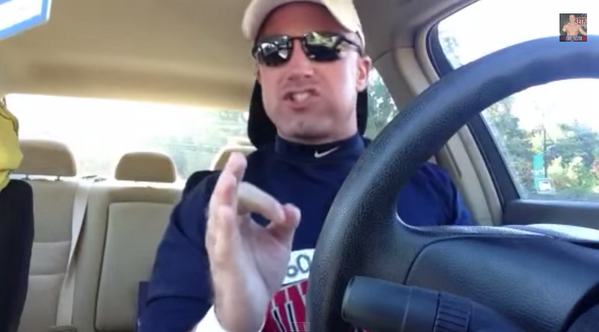 korkedbats's tweet photo. This ultimate bro psyches himself up in his car before an alumni baseball game. [VIDEO] - http://t.co/BYLKkZlY3C http://t.co/rq4wr52IRp