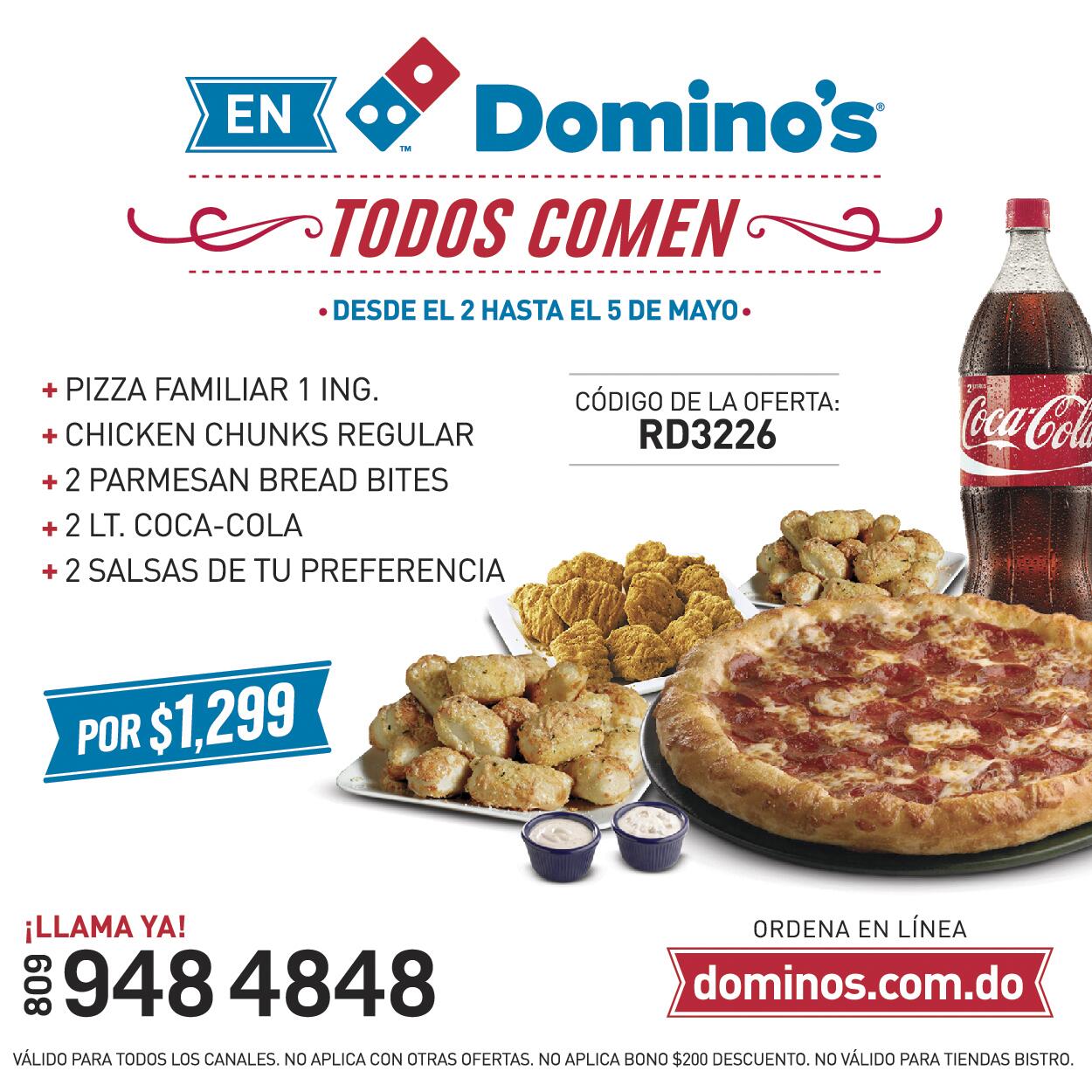 Dominos Pizza RD on Twitter &quot;Recuerden nuestra nueva oferta. ¡Por