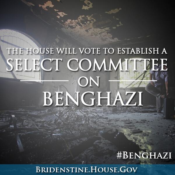 RepJBridenstine's tweet photo. This is a positive step towards justice and the truth. #Benghazi. http://t.co/RgKzAH8xXS