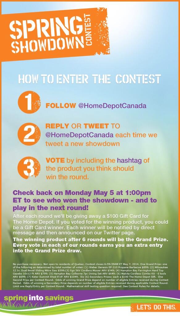 HomeDepotCanada's tweet photo. It's on – BBQ vs. 6pc Power Tool Kit! Follow + vote #SpringShowdownBBQ or #SpringShowdownPOWER http://t.co/eaNrxCpiXS http://t.co/C6woBN5pQv
