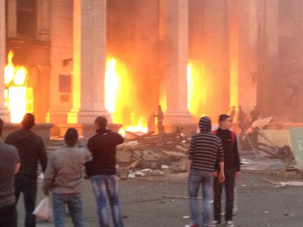 39 Die in Odessa as Pro-regime Rioters Set Trade Union Building Ablaze