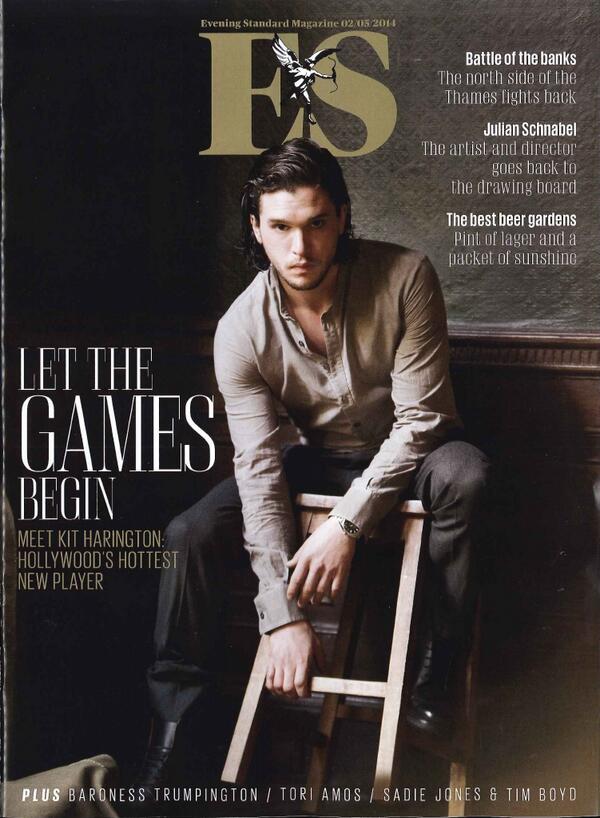 KCDworldwide's tweet photo. .@GameOfThrones leading player Kit Harington wears @Brioni_Official trousers on the cover of @EveningStandard Mag http://t.co/9pcFG4FE6m