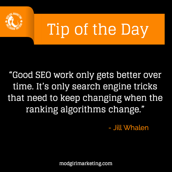 #Tipoftheday - Good SEO work only gets better over time....