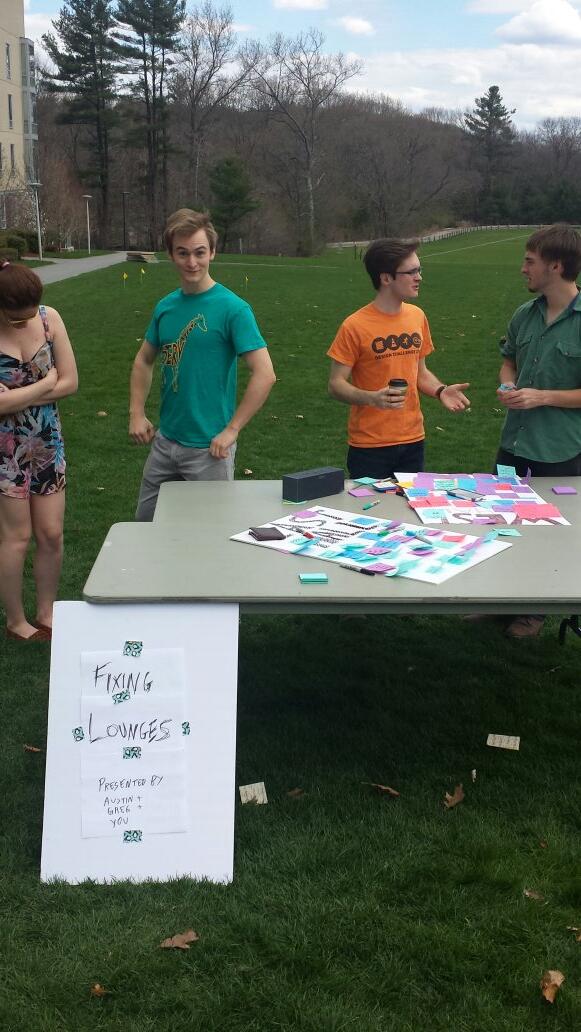 Ideating solutions to improve lounge culture at Olin!