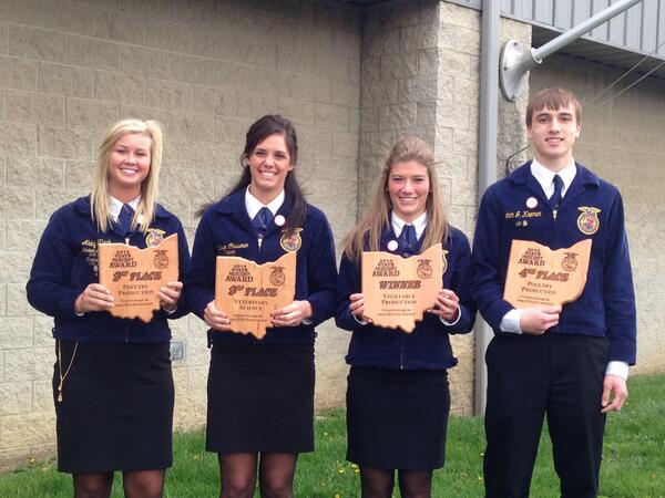 The FFA State Convention continues.  Friday mornings proficiency finalists and winner!