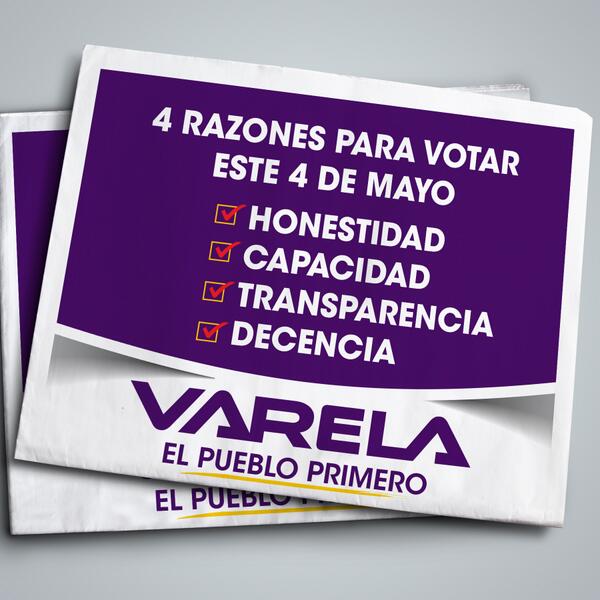 JC_Varela's tweet photo. #Panamá No olvides las 4 razones para votar este 4 de mayo: Honestidad, Capacidad, Transparencia y Decencia http://t.co/pfYgmTJE3Z
