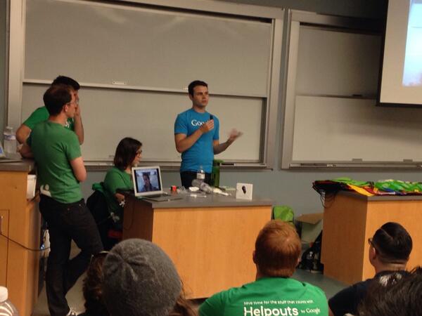 thenenja's tweet image. According to #helpouts engineer, @Google uses Java as their coding language #TechatSFSU