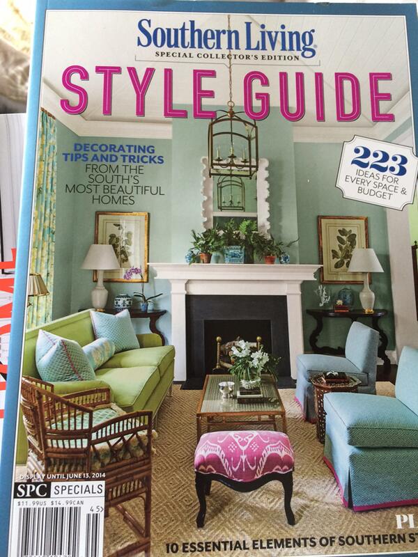 TY <a href="/Southern_Living/">Southern Living</a> for including me in your inspiring style guide w/ <a href="/shopmrshoward/">ShopMrsHoward</a> <a href="/ashleywnyc/">Ashley Whittaker</a> <a href="/SRGambrel/">Steven Gambrel</a> &amp; more.