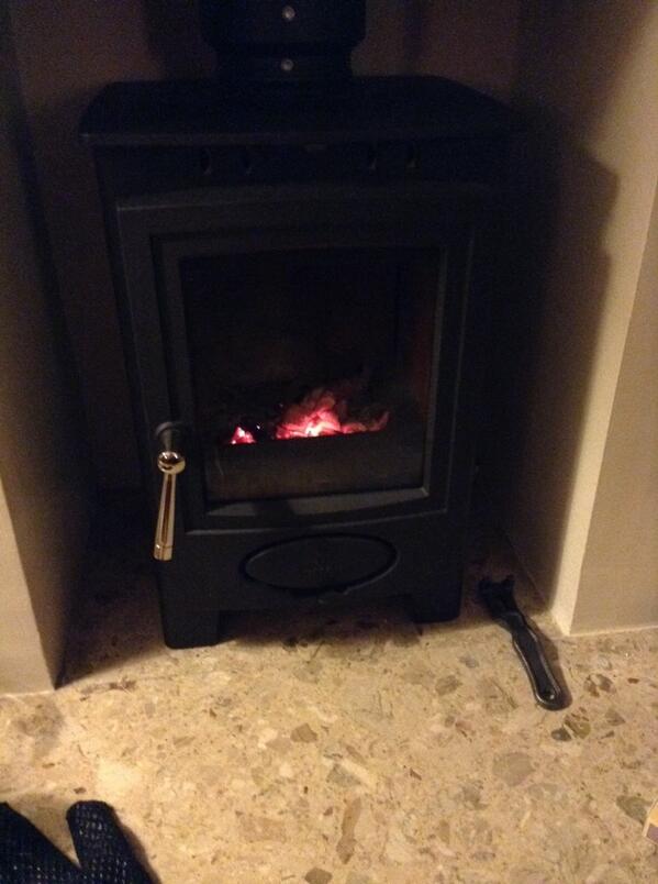 "<a href="/maybebubbleblis/">Sally Sara Holter</a>: It may be May, but our lovely burner has warmed us this evening " Toasty!