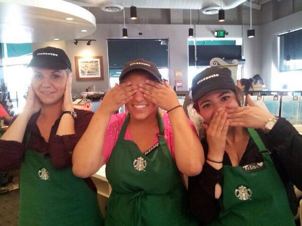 StarbucksUCLA's tweet photo. Getting ready for @frappuccino happy hour! 3-5pm today buy one get one free!!! http://t.co/vGQZWlEsfF