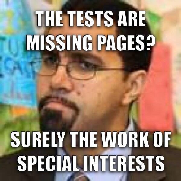 Yet another FAIL for the ineffective forces of Pearson and not career ready Commissioner. Accountability? Naaah.