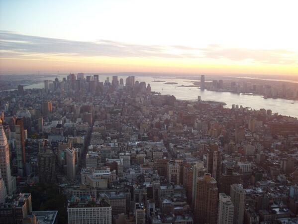 On top of the world in Manhattan, still taking calls from Southern Cali #bicoastalbiz