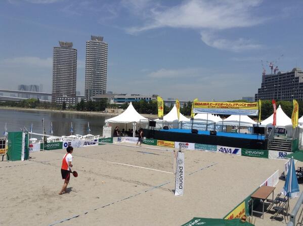 Odaiba beachtennis event!!!!