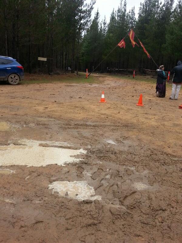 chriscowa's tweet image. A nice muddy track at our #scouthike activity point.