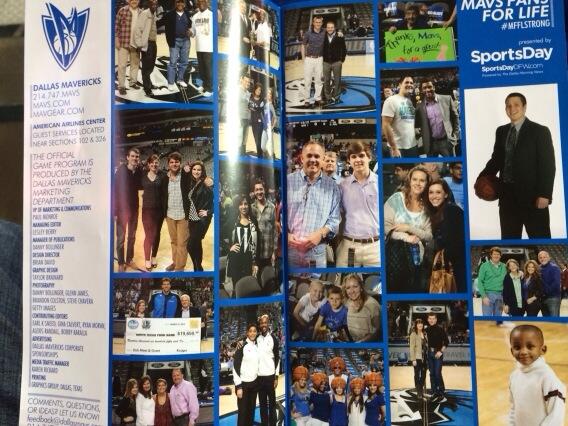 Thank you <a href="/dallasmavs/">Dallas Mavericks</a> for putting us on the first page of the official program! @MattsCowboys <a href="/4thand1C/">4thand1Collectibles</a> <a href="/txgirl2009/">txgirl2009 ✭</a>