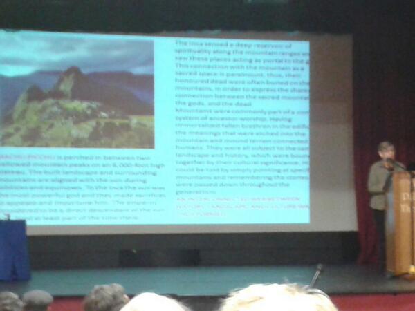 FermoyArts's tweet photo. Machu Pichu, Mount Olympus and the Ballyhouras - linking history, landscape and culture #FermoyHeritage http://t.co/H9BOzcRvyb