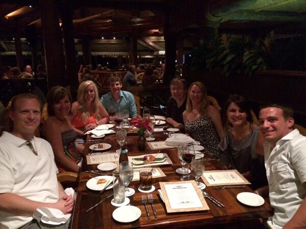rupdegraff's tweet photo. @SiriusSummit @adriesen @EDLallo #DinnerAtHumahumanukanukapuaa http://t.co/bfrvfEQtWq