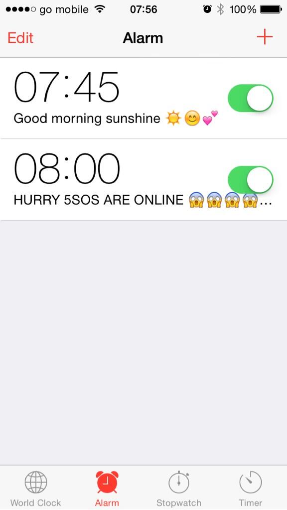 withoutmgc's tweet image. 5SOS are the reason I wake up early in the morning 😁😊🙈 #TimeZoneProblems