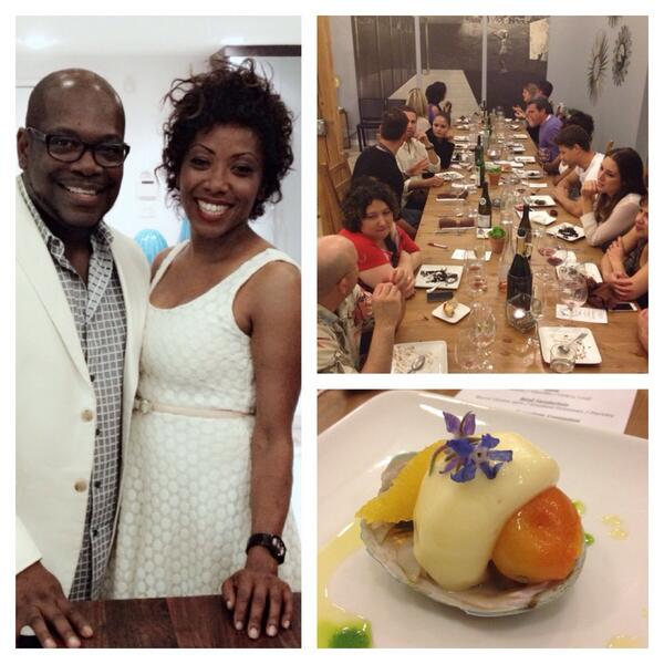 fjohnsonphoto's tweet image. Amazing dinner party tonight hosted by Chef Kevin Meehan! Thanks to my homegirl @nyeshajoyce for the invite! #LApopup