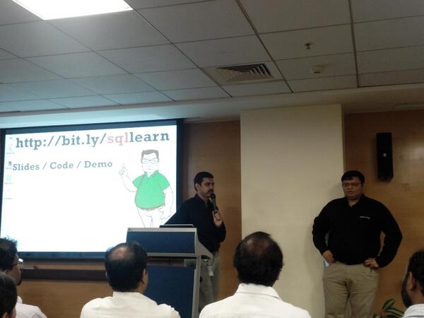 pinaldave's tweet image. RT @mssqlsense @pinaldave is about to start his session on effective presentation!
#SQLBangUG
