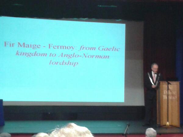 FermoyArts's tweet photo. Mayor of County Cork and Fermoy native Noel O'Connor opening the 'Fir Maige - Fermoy' history conference http://t.co/EkZZi5dLb8