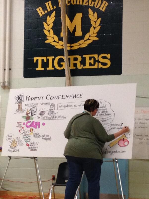 Minute taking at <a href="/RHMcGregor/">R.H. McGregor School</a> parent conference