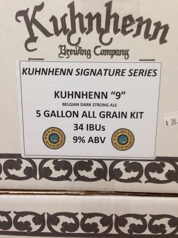 Kuhnhenn "9" Belgian Dark Strong all grain kits now available! #homebrewing #homebrew
