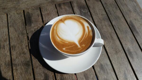 Lovely coffee on a perfect day at <a href="/StooksNewbridge/">Stooks at Newbridge</a>...you jealous <a href="/MrBenBrown/">Benjamin</a> ;)