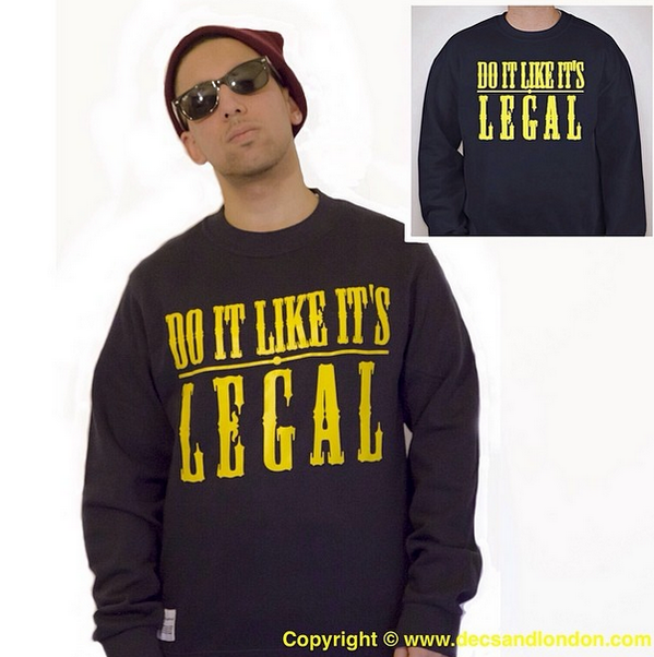 swaglnd1's tweet photo. RETWEET A FRIEND WHO WOULD WEAR THIS #DoItLikeItsLegal Sweaters  http://t.co/HdKW8Vd0H5  http://t.co/NlyVVIC1I3