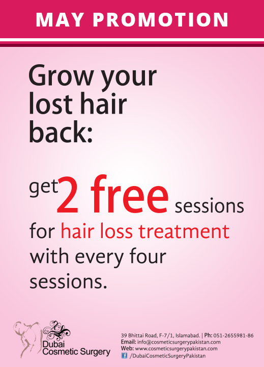 dcspakistan's tweet photo. Grow your lost hair again: Get 2 free sessions for #HairLossTreatment with every four sessions. http://t.co/5LceXIcVj9