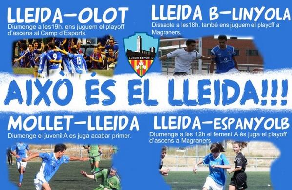Lleida_Esportiu's tweet photo. Cap de setmana d'infart!!
No ho falteu!! http://t.co/UalTVq8FG5