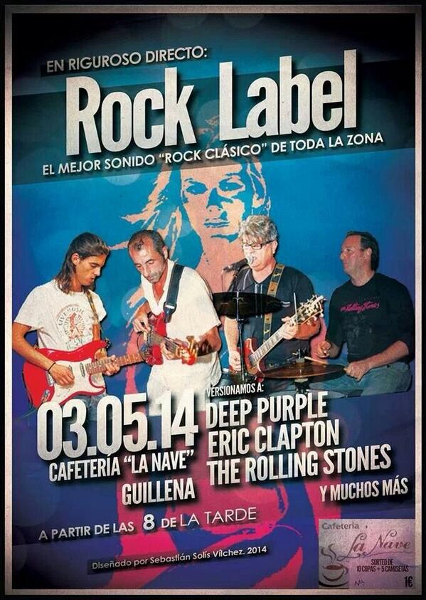 RockLabel60s's tweet photo. Esta noche estaremos en #GUILLENA con el mejor ROCK CLASICO. De la zona. #sevilla #rock #guillena #rocklabel60s http://t.co/YqHrExt7SU