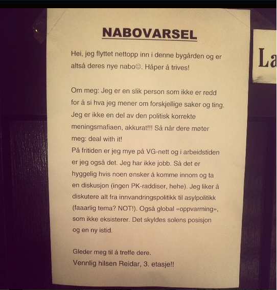 Hvordan skrive nabovarsel