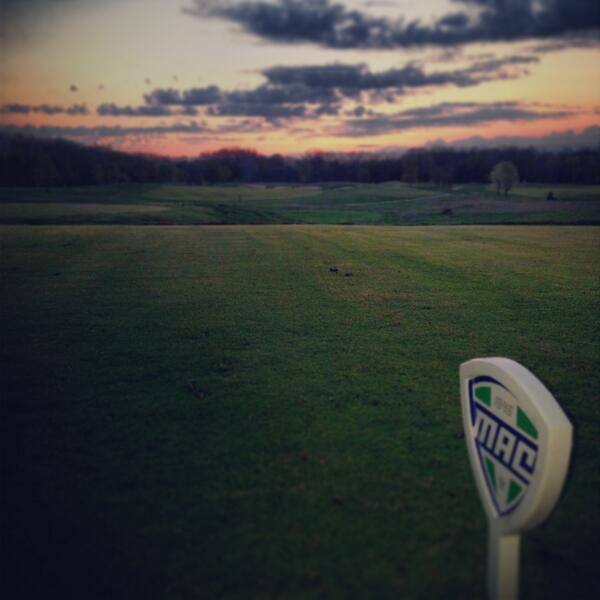 PrairieViewGC's tweet photo. Sunrise at the MAC Men's Golf Championship Round 3 @PrairieViewGC @MACSports #MACtion #MovingDay #SunFinallyOut http://t.co/lNYLsy1FQ8