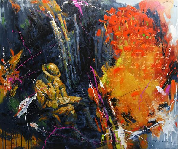 brianlorimercom's tweet photo. @vimyfoundation IT IS WRITTEN one of Project Remembrance's paintings to be auctioned at #Vimy Dinner in Toronto May 5 http://t.co/pyKNXdQatQ