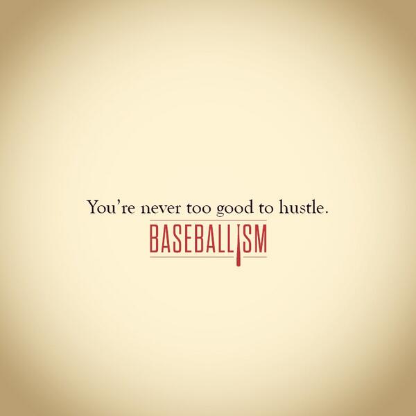 Baseballism's tweet image. Effort will never go out of style...