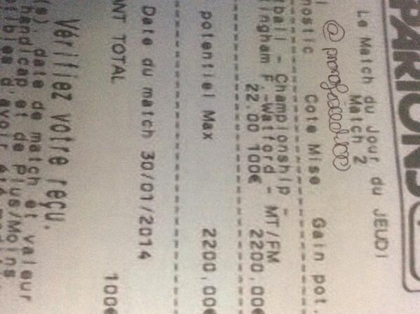 pronofixed100's tweet photo. Ancien ticket retrouve 
Si vous voulez le même venez en message prive http://t.co/h1YnUWEWkm