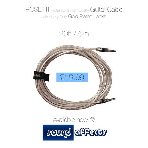 TheHofnerShop's tweet photo. High Quality Professional Guitar Cable from Rosetti
Only £19.99 &amp; available now @ http://t.co/SdsG6IEPra http://t.co/pSwfietFux