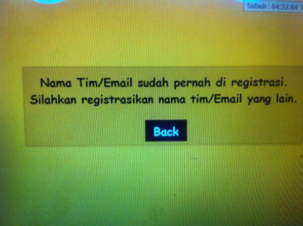 ThroatExplode's tweet photo. @GoodDayID setelah mau daftar lagi tiba-tibq gabisa daftr lagi ada ketrangan nama tim/email pernah di registrasi (2)  http://t.co/Pvebd2Qx6E