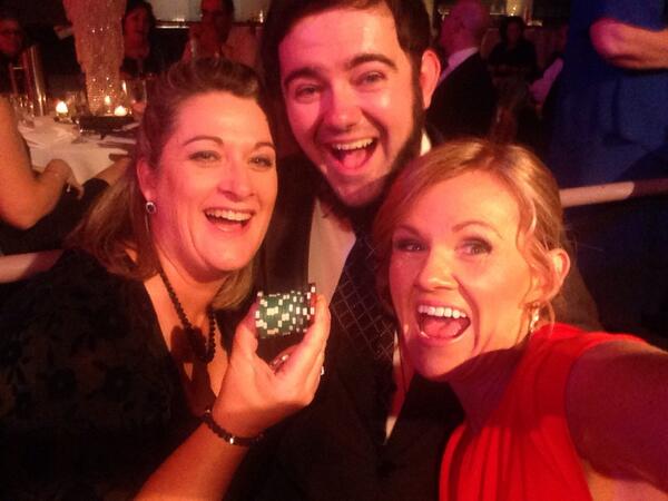 mrslhawke's tweet photo. With @mrslhawke @wrenasmir at @MoreForJase winning big @AutismSpectAust http://t.co/CbaL41nJUf
