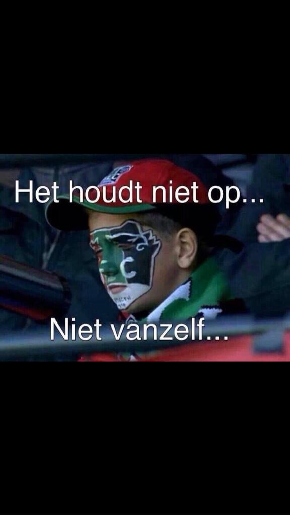 Vanavond voor de laatste keer tege Ajax 1 volgend jaar op vrijdag op de toekomst tege Ajax 2 !!!!! 😄